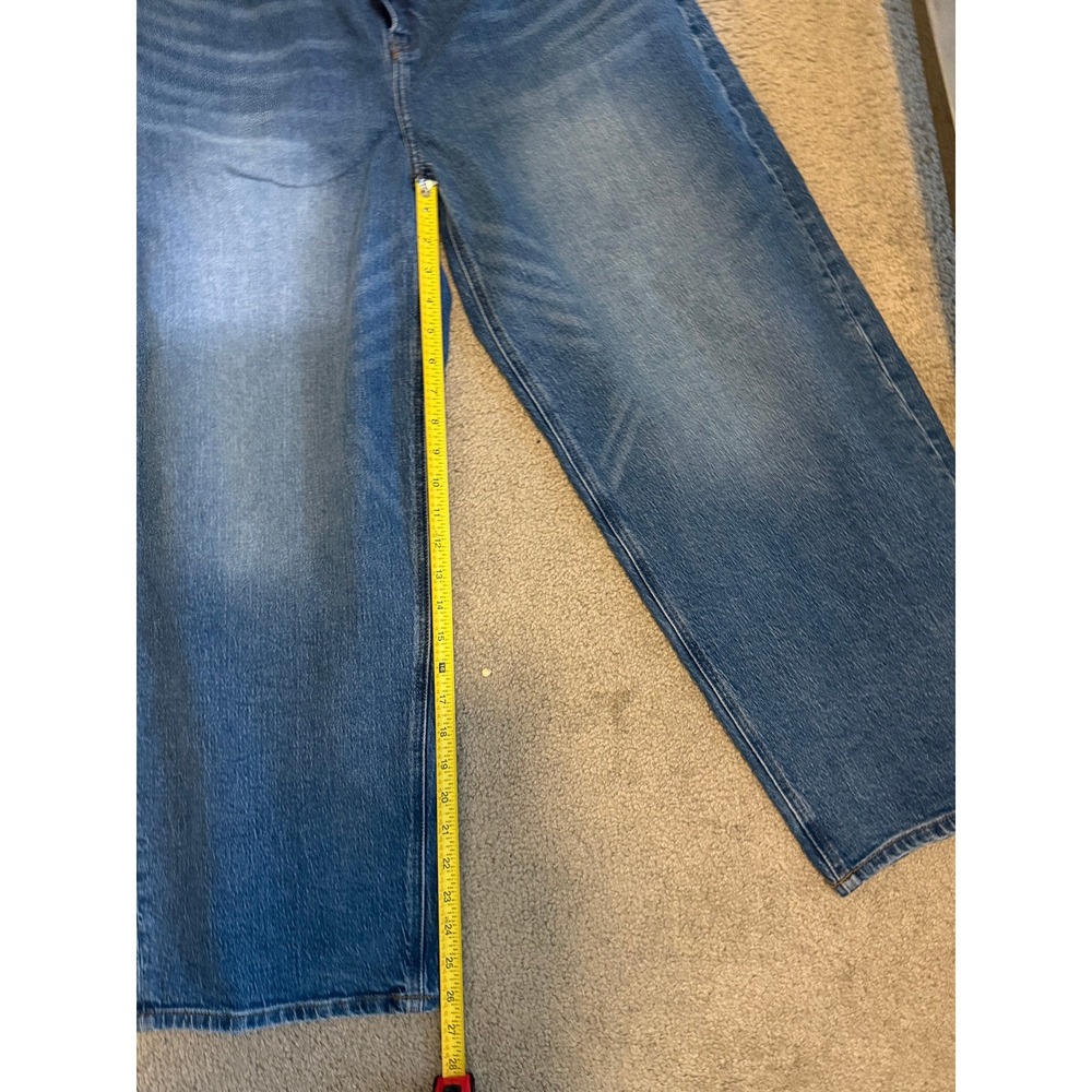 Quince Bella Stretch Barrel Jeans Atlantic Blue 32 Organic Cotton 28 Inseam - Picture 5 of 10